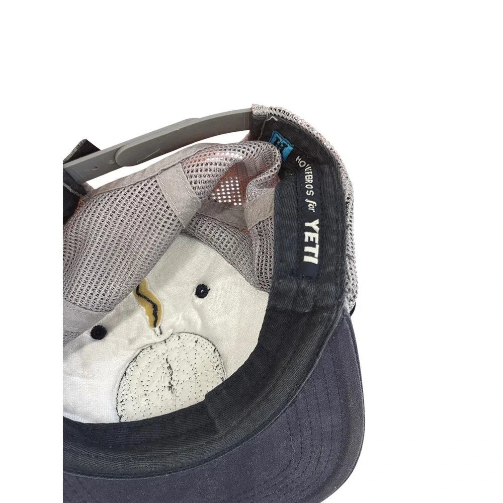 YETI Howler Bros Hat Mens Grey Built For The Wild Heed The Call Trucker Snapback